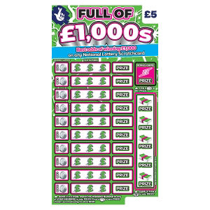 National Lottery Full of £1,000s scratchcard game, UK version