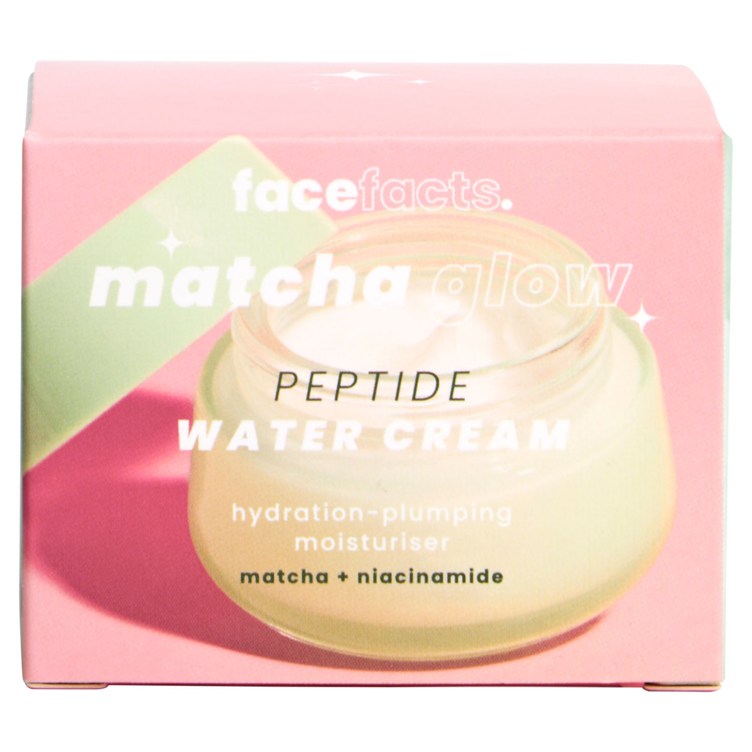 Face Facts Matcha Glow Peptide Water Cream 50ml (British brand)