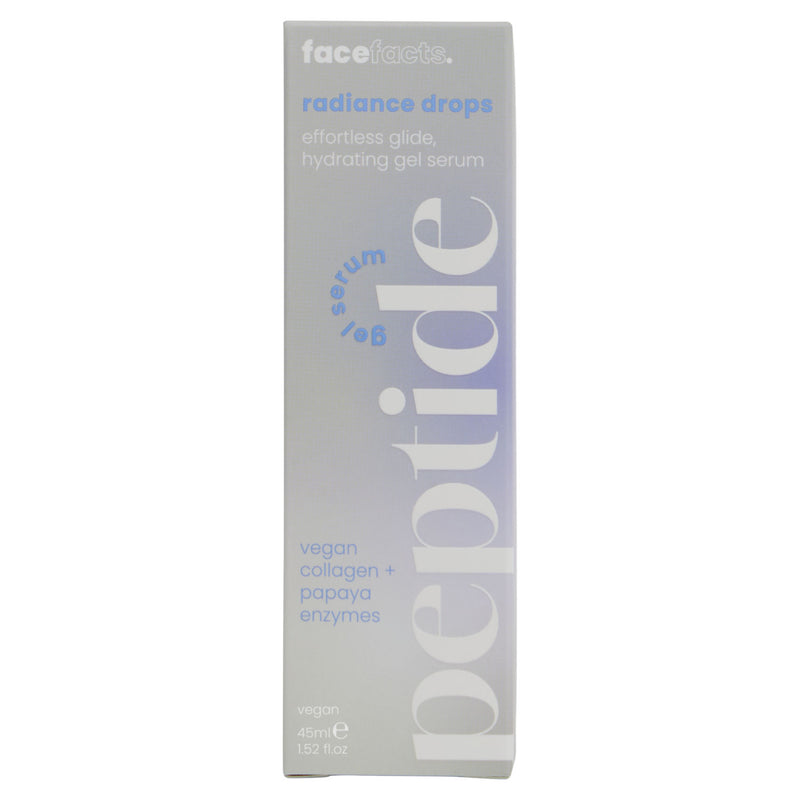 Face Facts radiance drops peptide gel serum 45ml (British brand)
