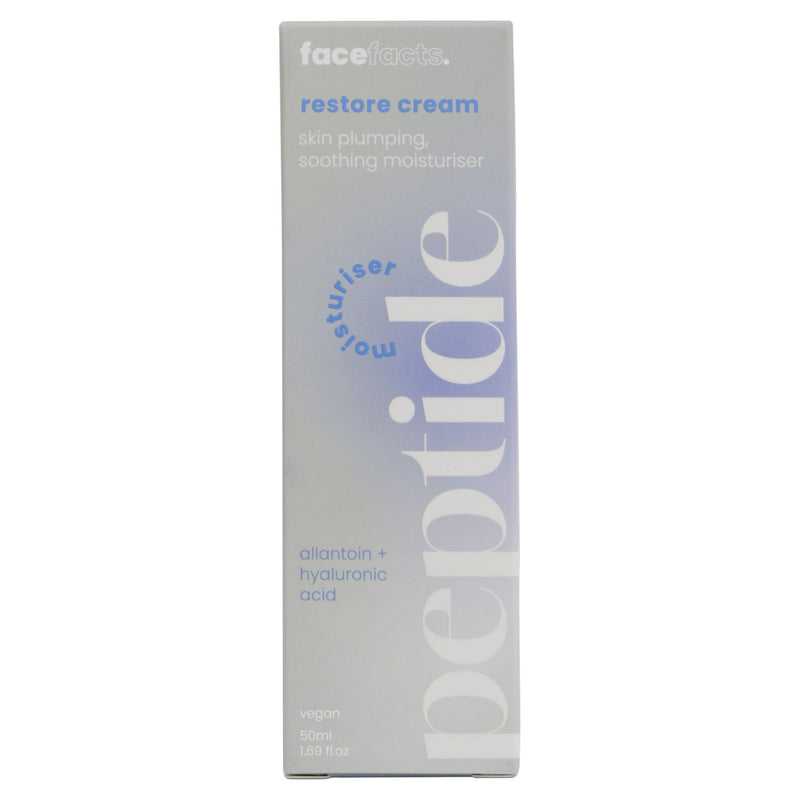 Face Facts Restore Cream Peptide Moisturiser 50ml, UK version