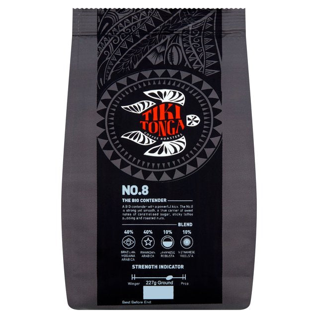 Tiki Tonga Blend No.8 Ground Coffee   227g