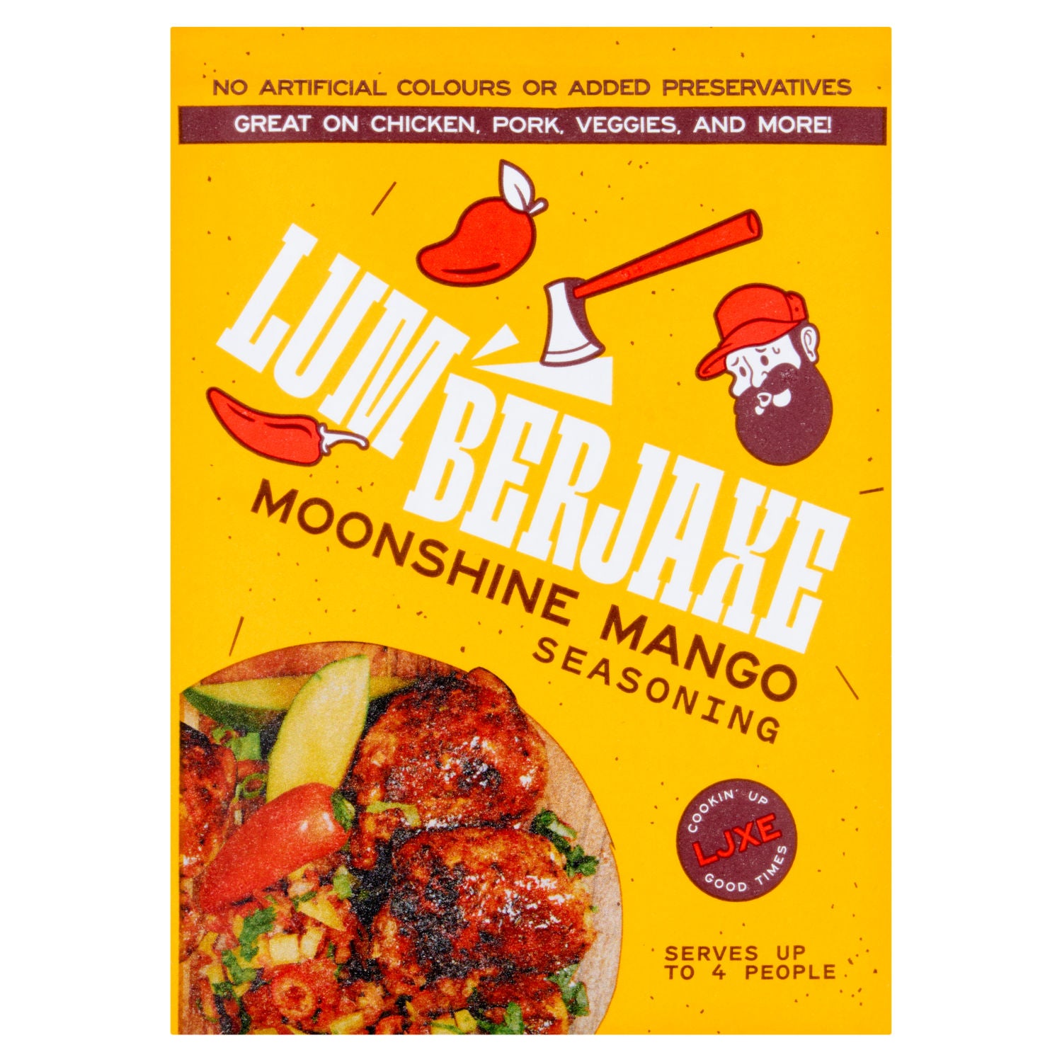 Lumberjaxe Moonshine Mango Seasoning 30g (British brand)