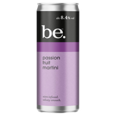 be. cocktails Passion Fruit Martini ready to drink can 200ml, imported from the UK