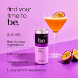 be. cocktails Passion Fruit Martini ready to drink can 200ml, imported from the UK