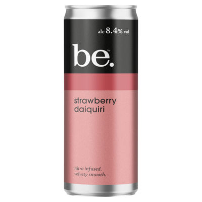 Be. strawberry daiquiri ready-to-drink can 200ml - British product