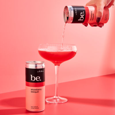 Be. strawberry daiquiri ready-to-drink can 200ml - British product