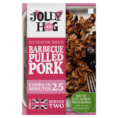 The Jolly Hog Porc Effiloché Barbecue Élevé en Plein Air 376g