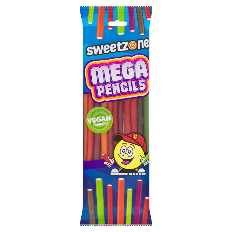 SweetZone Mega Pencils 180g assorted liquorice pencils - British product