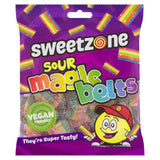 SweetZone Sour Magic Belts liquorice sweets 180g, UK version