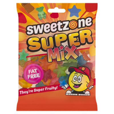 Sweetzone Super Mix 170g fruit foam gums, imported from the UK