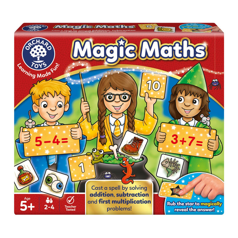 Orchard Toys Magic Maths Game wizard-themed board game - British product