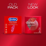 Durex Thin Feel Regular Fit Lubricated Condoms Pack of 3 GOODS Superdrug   