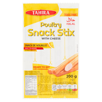 Tahira Poultry Snack Stix avec Saucisse de Dinde au Fromage réfrigérée 200g