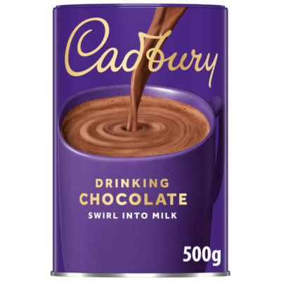 Cadbury hot chocolate cocoa powder 500g tin - British product