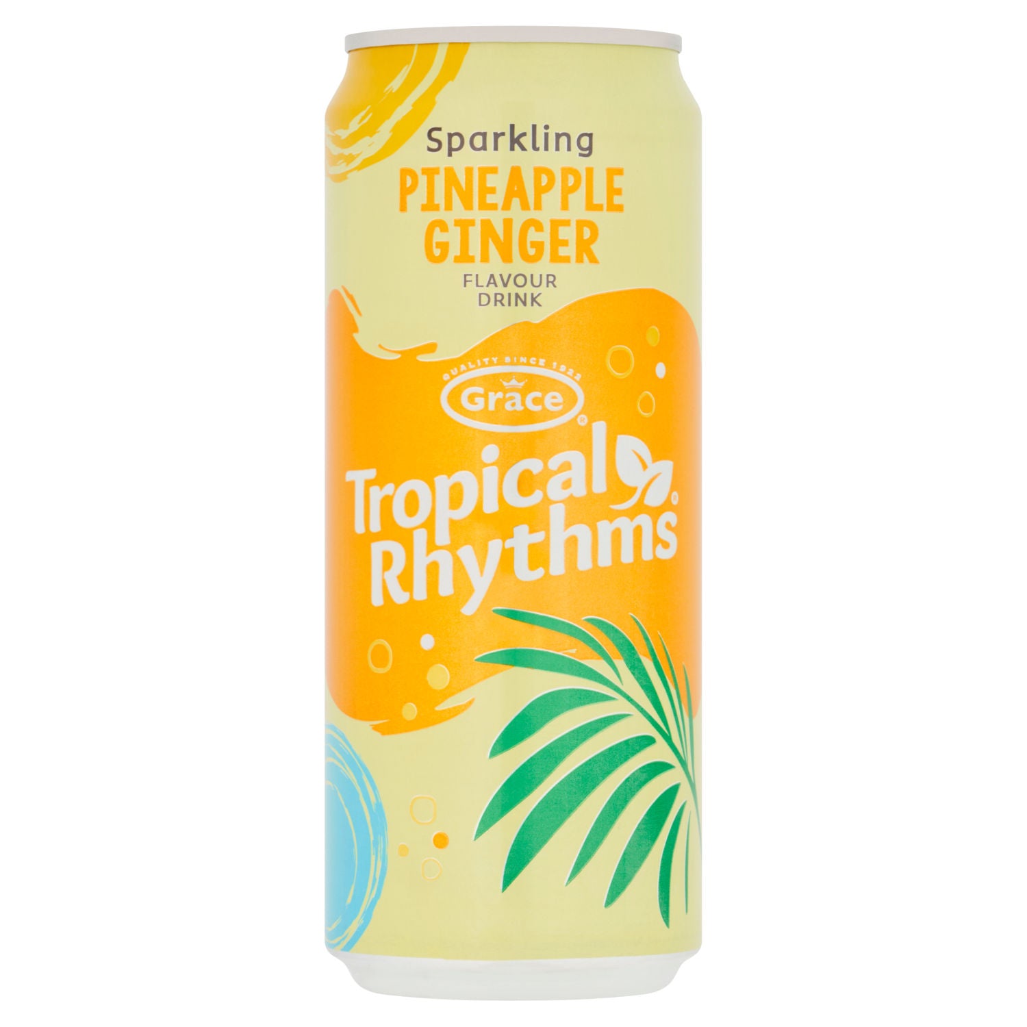 Grace Tropical Rhythms sparkling pineapple ginger drink 330ml - British product