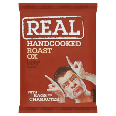 ASDA Real Hand Cooked Roast Ox Flavour Potato Crisps 35g- Buy online at McGrocer