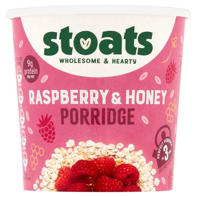 Stoats - Porridge Pot - Raspberry & Honey   60g GOODS M&S   