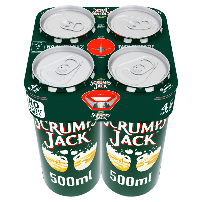 Symonds Scrumpy Jack Premium British Cider 4x500ml multipack, imported from the UK