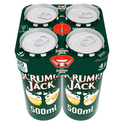 Symonds Scrumpy Jack Premium British Cider 4x500ml multipack, imported from the UK