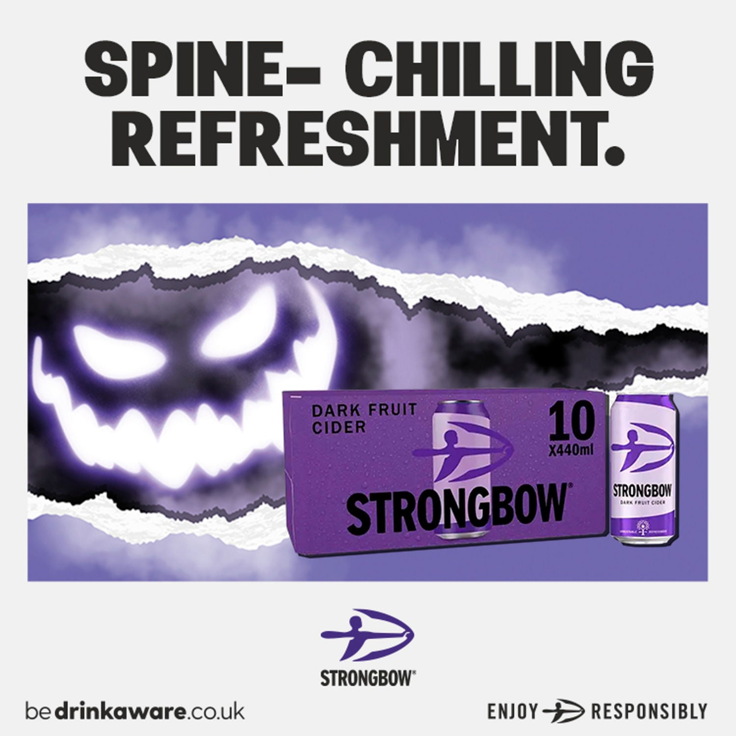 Strongbow Dark Fruit cider 10x440ml cans (British brand)