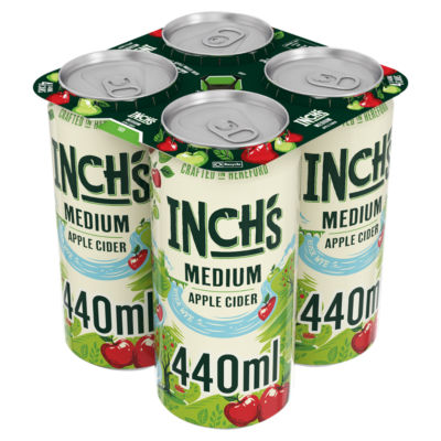 ASDA Inch's Medium Apple Cider Can 4x440ml- Buy online at McGrocer