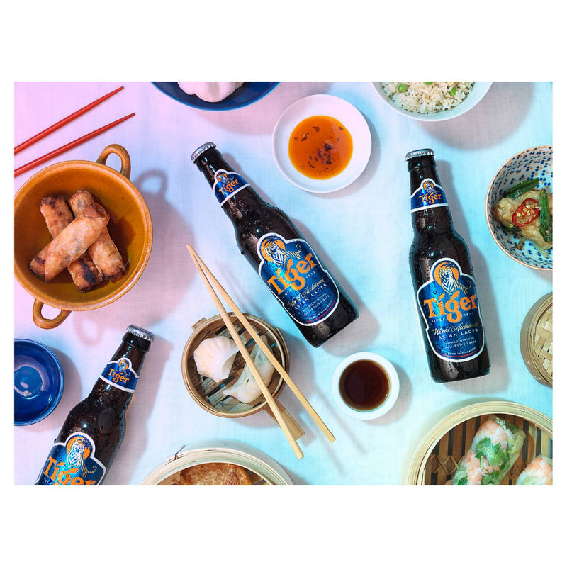 Tiger lager beer 330ml bottle (British brand)
