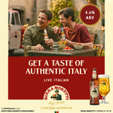 Birra Moretti premium lager beer can 4x440ml, UK version