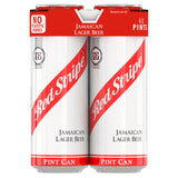 Red Stripe Jamaican lager 4x568ml, imported from the UK