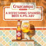 Cruzcampo lager cans 12x330ml, UK version