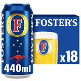 Foster's lager beer 18 pack 440ml cans, UK version