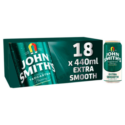 Extra Smooth Ale Beer Can Multipack, 18 x 440ml, Serve Cold