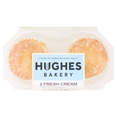 Hughes Bakery fresh cream lemon muffins, UK version