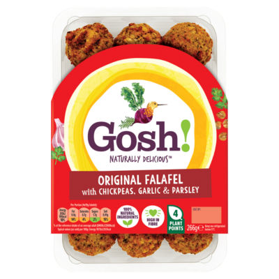Gosh! Original Pflanzenbasierte Falafel mit Kichererbsen, Knoblauch & Petersilie 266g