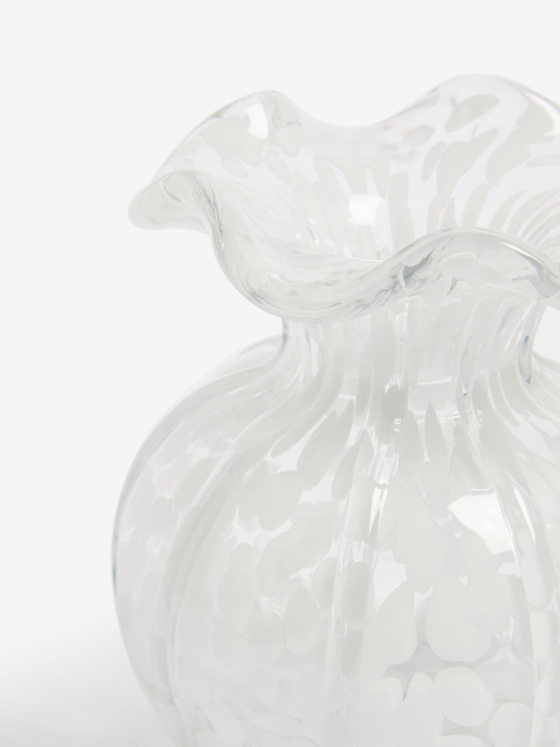 Nina Campbell confetti glass vase with tortoise shell, imported from the UK