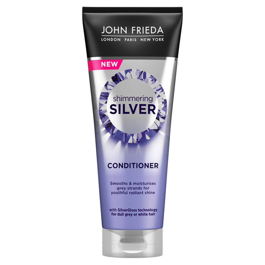 John Frieda Shimmering Silver Conditioner for Dull Grey or White Hair 250ml GOODS ASDA   