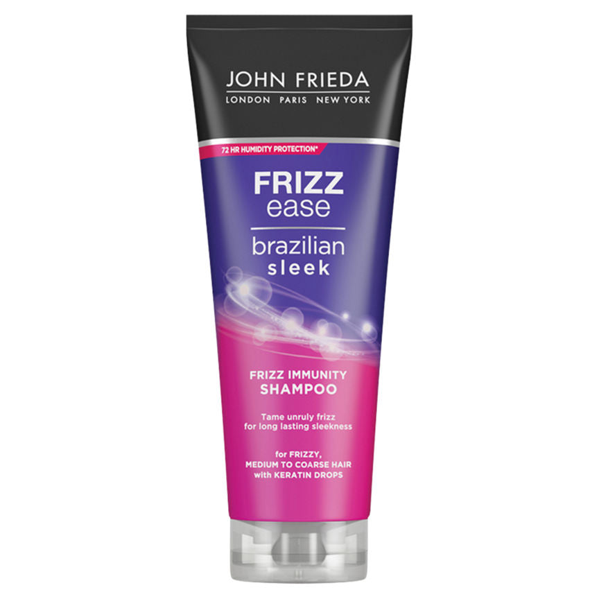 John Frieda Frizz Ease Brazilian Sleek Frizz Shampoo 250ml for Frizzy