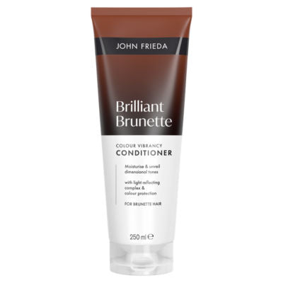 John Frieda Brilliant Brunette Conditioner 250ml, imported from the UK