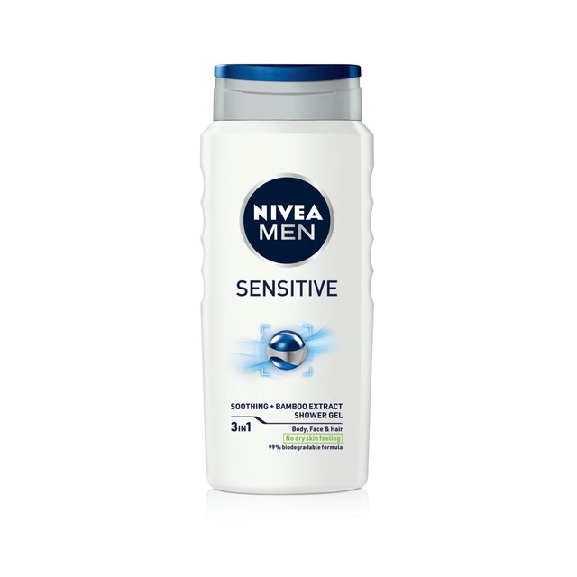 NIVEA MEN Sensitive 3 in 1 Shower Gel   400ml GOODS M&S   