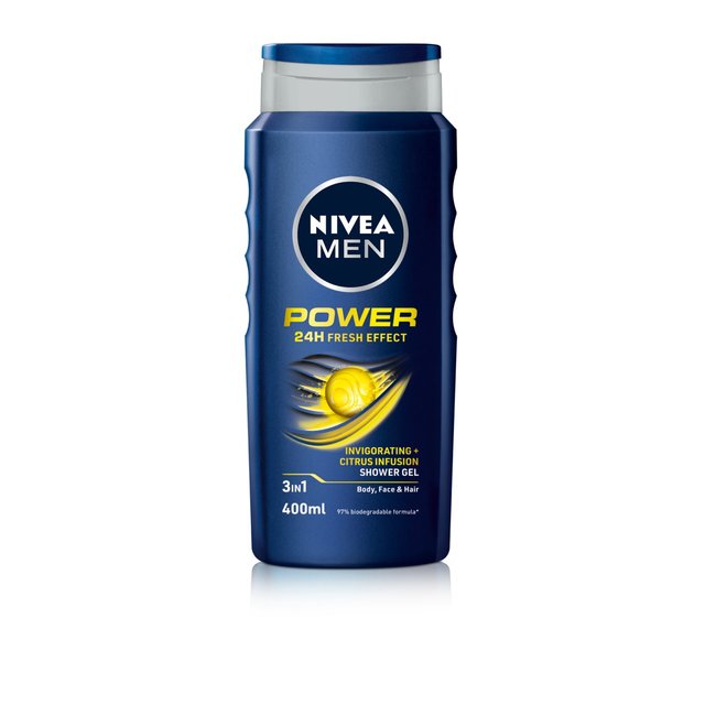 NIVEA MEN Power 3 in 1 Shower Gel   400ml GOODS M&S   