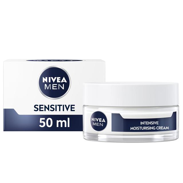 NIVEA MEN Sensitive Intensive Moisturiser Face Cream Gel   50ml