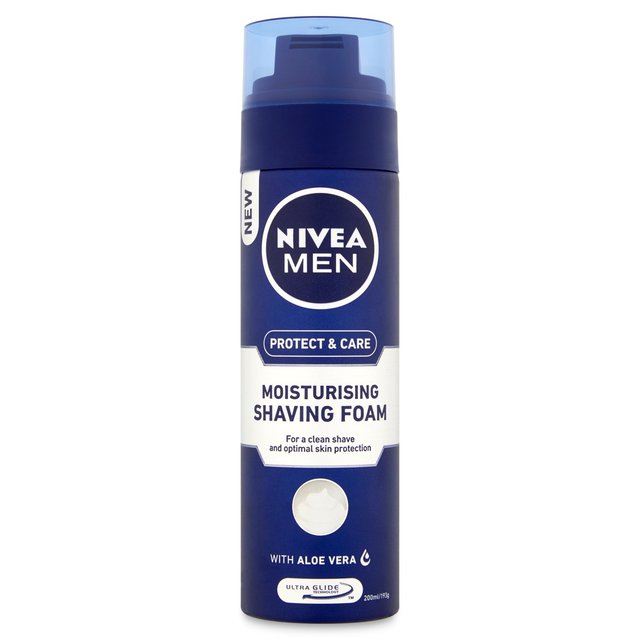 NIVEA MEN Protect & Care Moisturising Shaving Foam   200ml GOODS M&S   