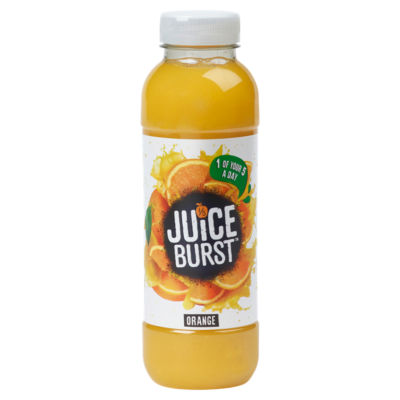 JuiceBurst orange juice drink concentrate 400ml (British brand)