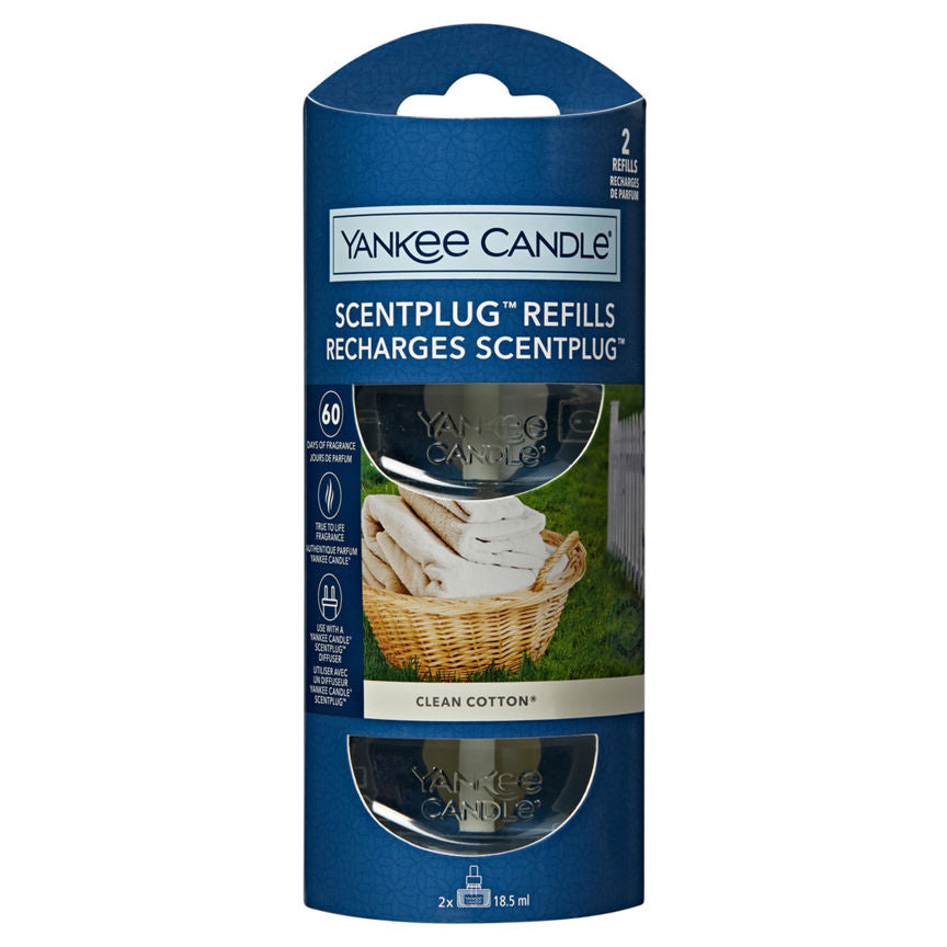 Yankee Candle Clean Cotton Scent Plug Refill