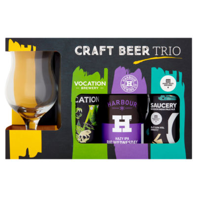 Craft Beer Trio assortment of IPAs - British product