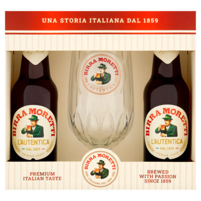 Birra Moretti beer gift set - British product