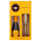 Prosecco DOC Extra Dry gift set with glass - British product