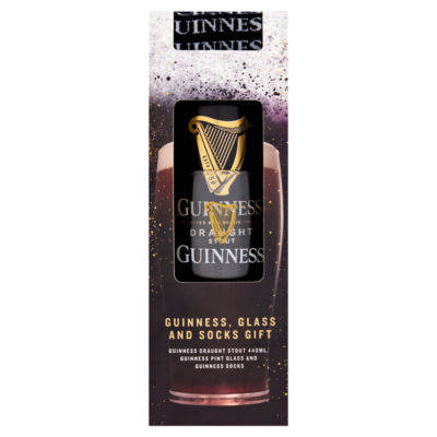 Guinness gift set glass and socks 440ml (British brand)