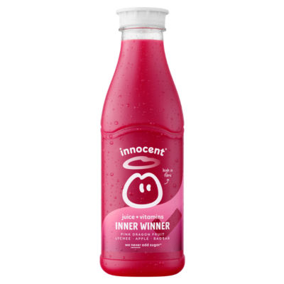 ASDA Innocent Plus Inner Winner, Dragon Fruit & Lychee Juice with Vitamins 750ml- Buy online at McGrocer