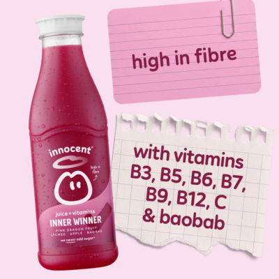 Innocent dragon fruit and lychee juice 750ml, UK version