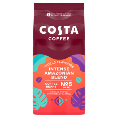 Costa Intense Amazonian Blend coffee beans 1kg - British product
